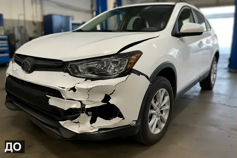 Hyundai Tucson — до ремонта: Восстановление переднего бампера и фары